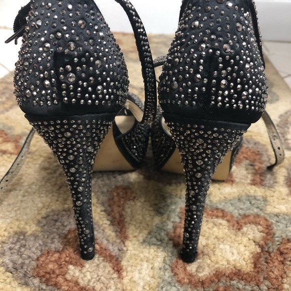International Concepts Rhinestone Black High Heels Size 9M - Picture 6 of 7
